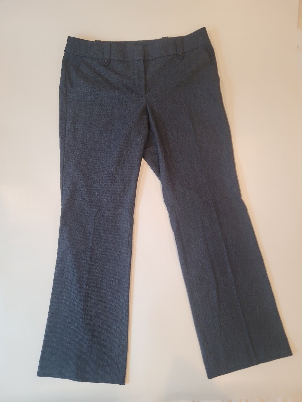 Loft Marisa Trouser Womens Navy Tweed Dress Pants